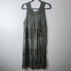 Tempo Paris Green Dress Size Medium